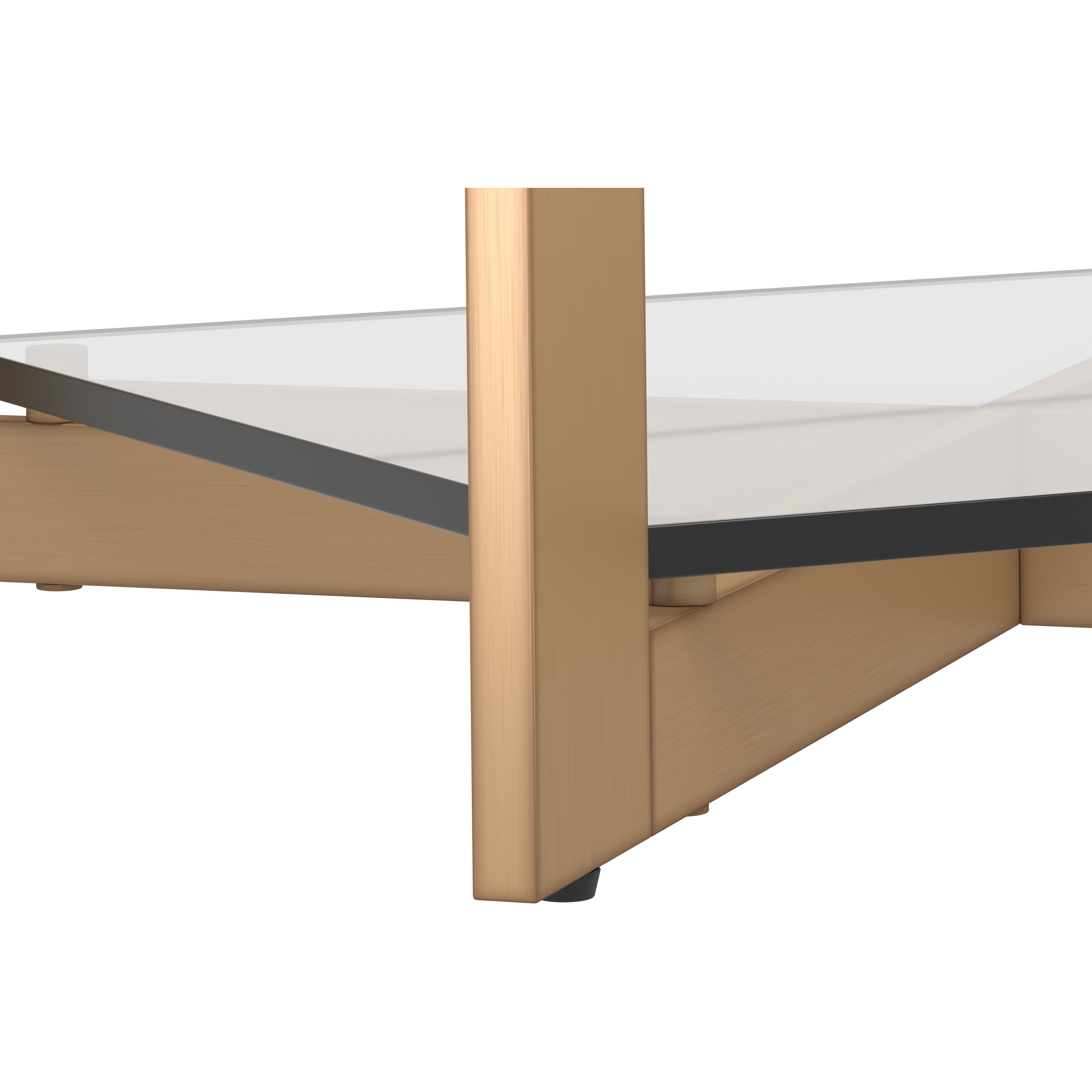 Xavier 23.75 X 23.75 inch Antique Brass Side Table